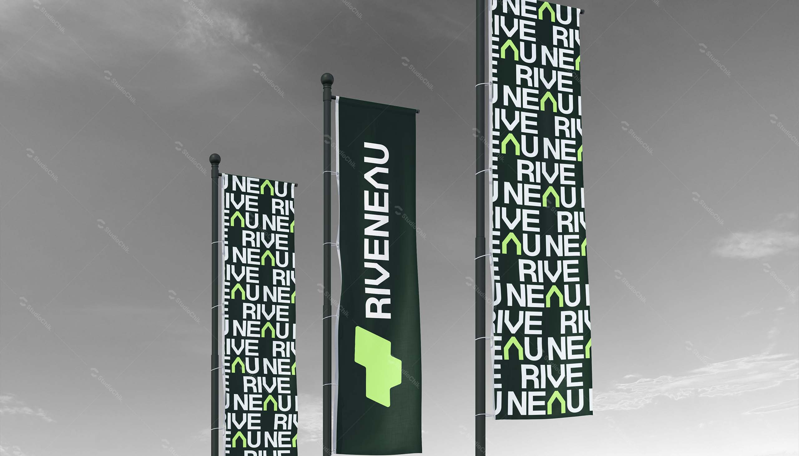 flag riveneau sur fond gris