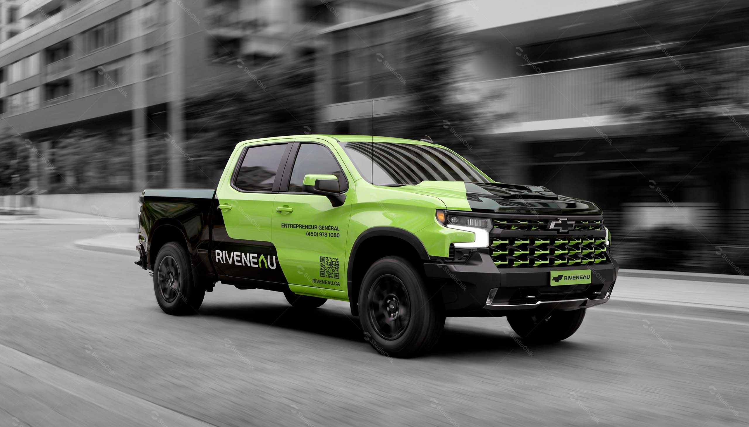 chevrolet 1500 silverado riveneau mockup