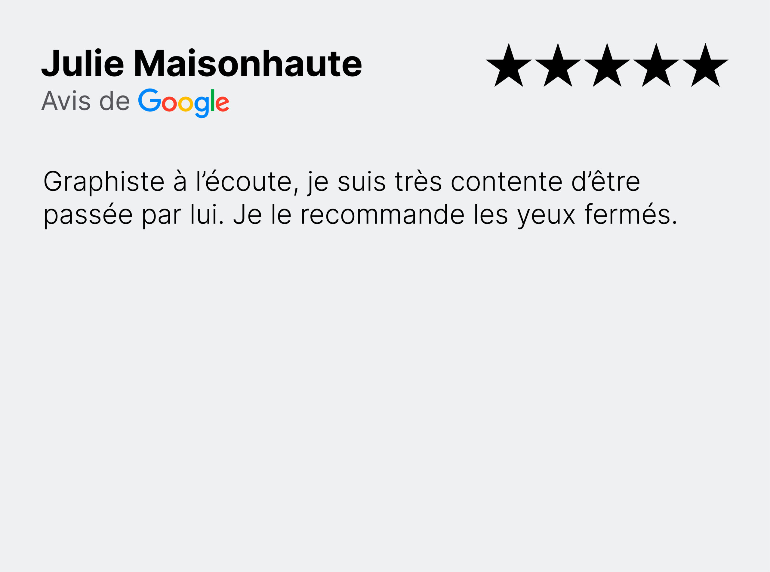 Avis google_Julie Maisonhaute