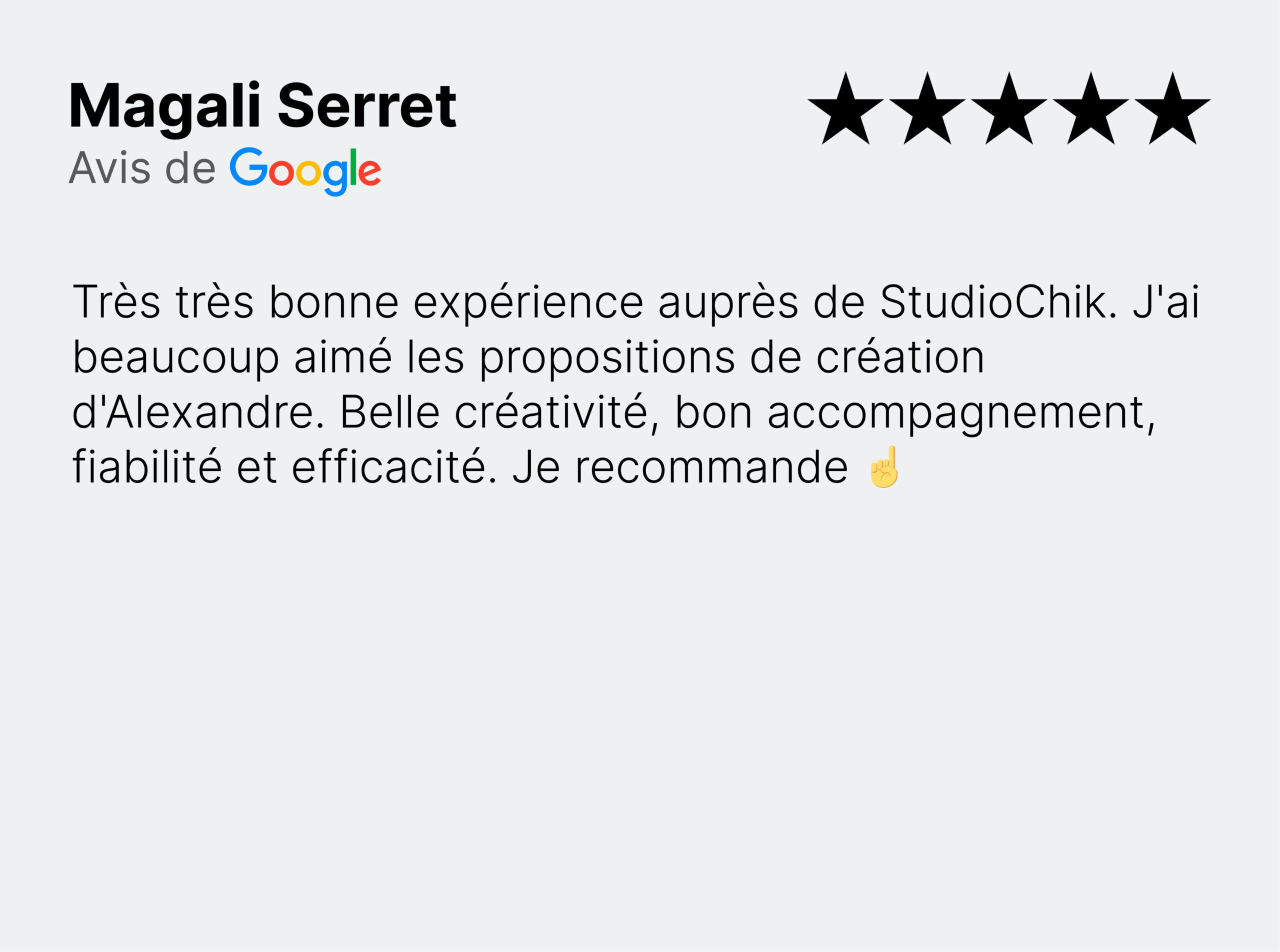 Avis google_Magali Serret
